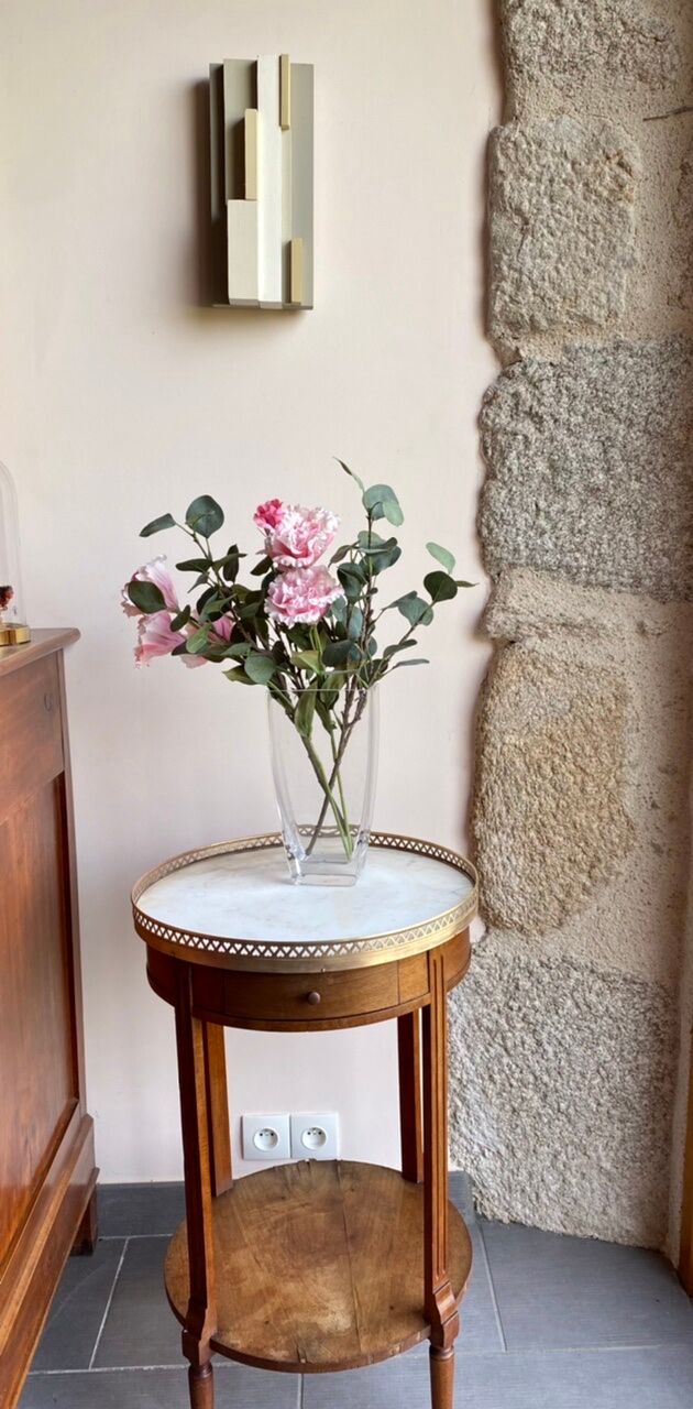 Louis XV-style hot water table in brace, early XX Century