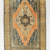 5x9 Rustic Primitive Vintage Handknotted Rug, 266x163Cm