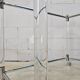 Vintage glass and chrome drinks trolley / tea trolley / side table