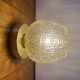 Vintage glass globe wall light