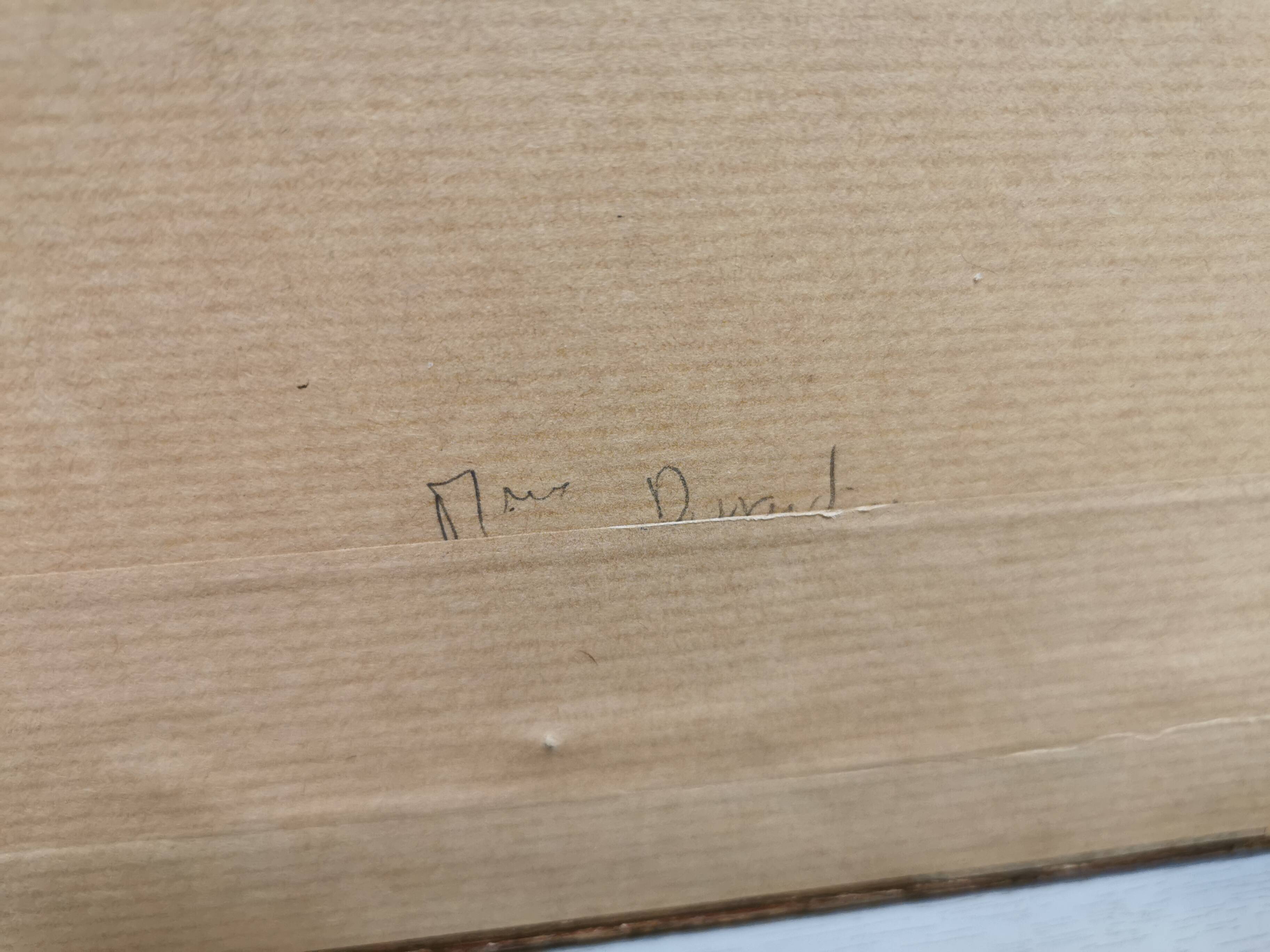 Painting / Beautiful Watercolor signed L. FISCHER 8.89, landscape on the banks of the river