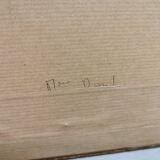 Painting / Beautiful Watercolor signed L. FISCHER 8.89, landscape on the banks of the river