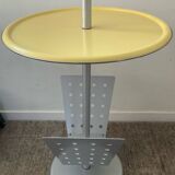 Post-Modern metal side table from the 1980s