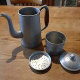 Old aluminium coffee pot