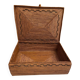 Vintage rattan trunk with lid