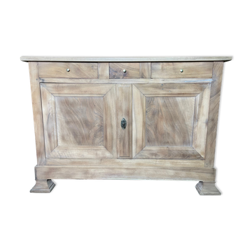 Louis Philippe low buffet in restored walnut 19th