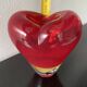 Red Heart Vase Murano attributed to Salviati by Maria Christina Hamel