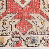 4x7 classic red vintage rug, 126x227cm