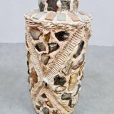 Vase en pierres céramiques vintage ''Minéraux mixtes''