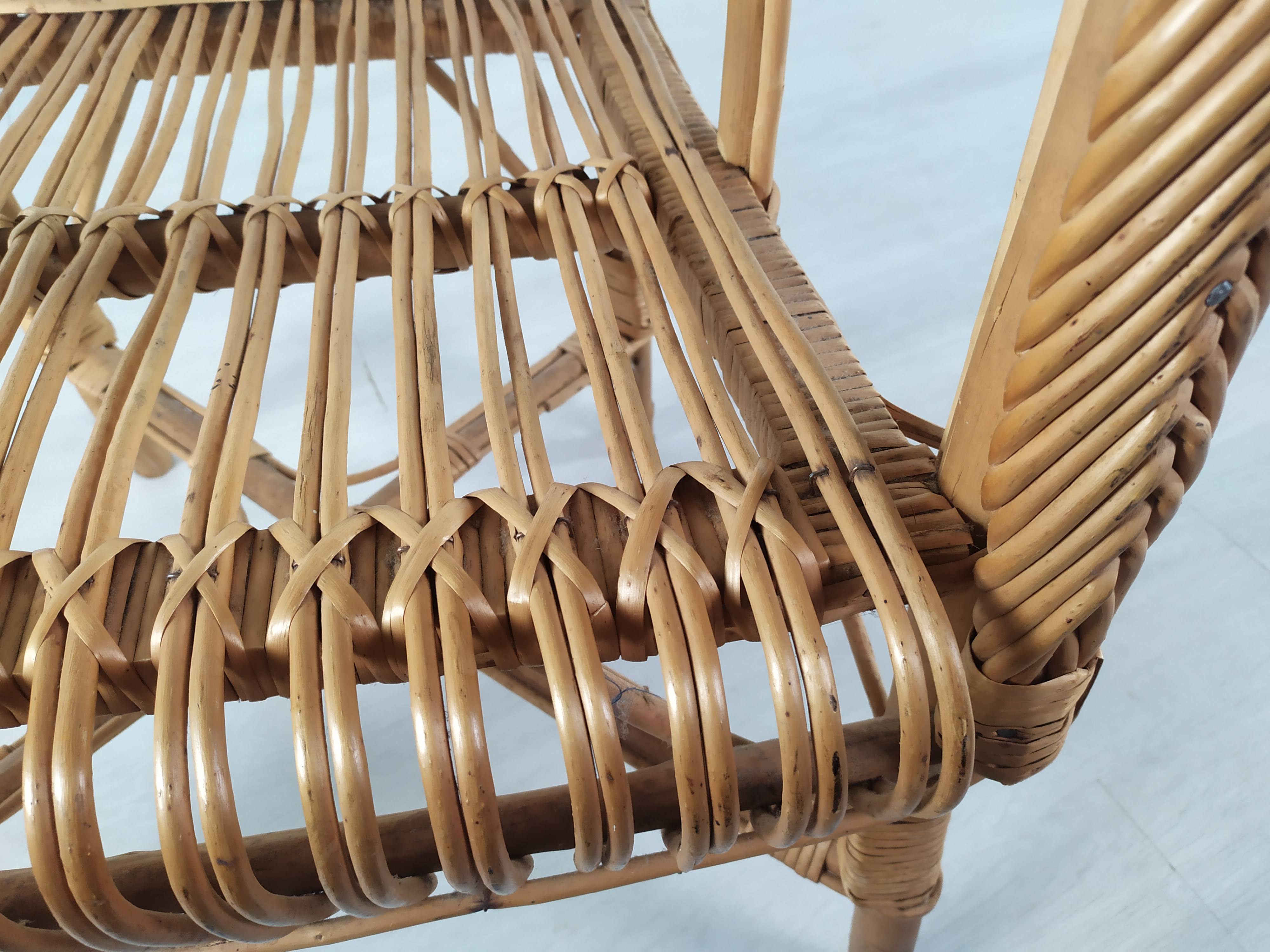 Rattan armchair