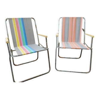 Leroline folding armchairs 70s