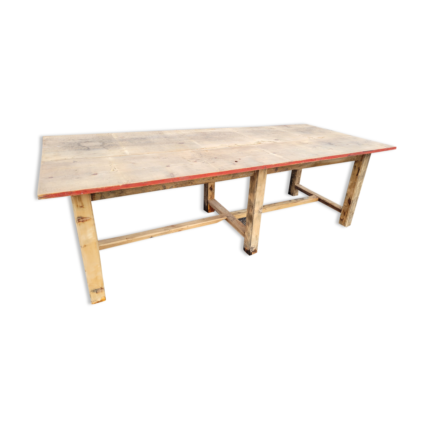 Large table of trade, factory, fir, draper table