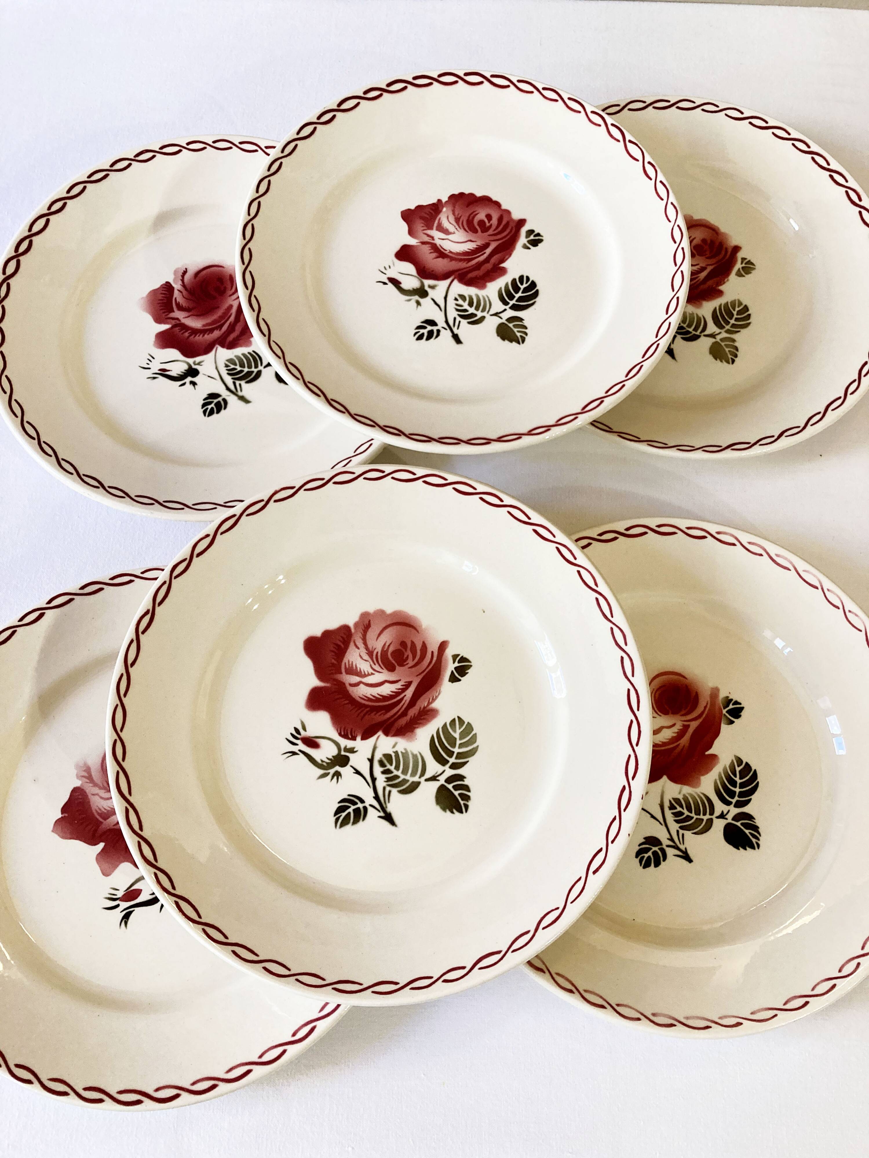 Serving plates, Germaine model, Badonviller