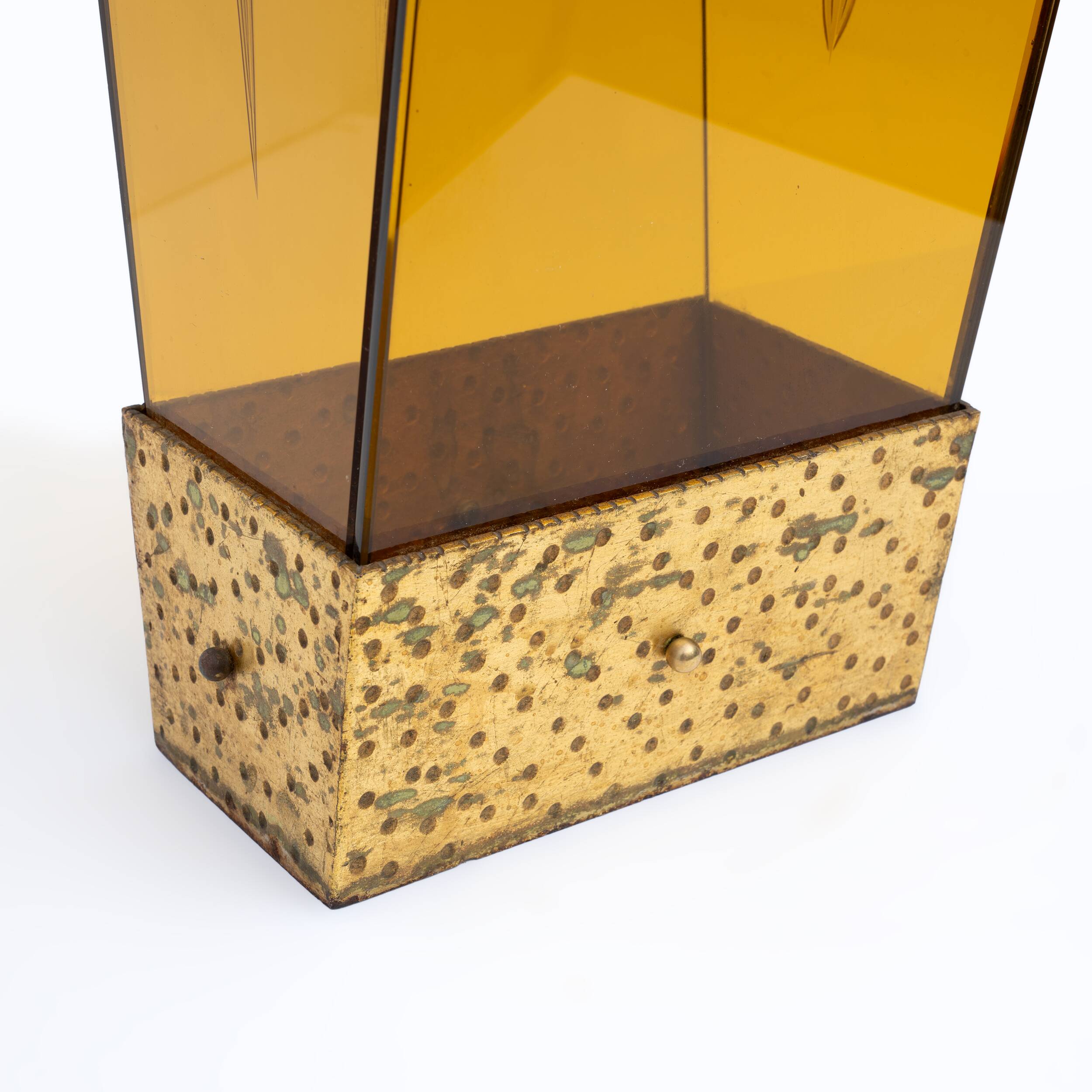 Attributed Pierluigi Colli MidCentury, Glass Umbrella Stand, Cristal Art