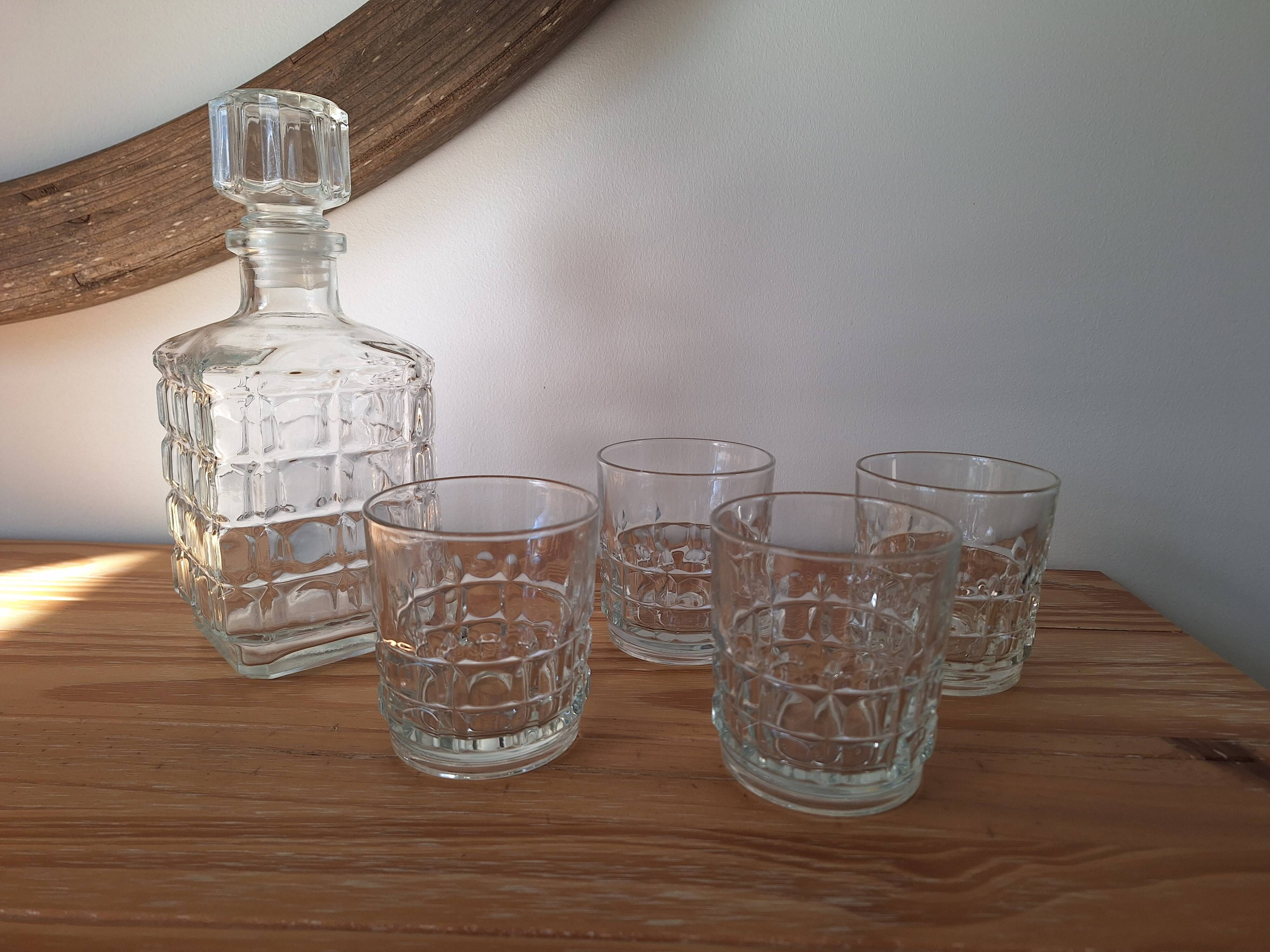 Carafe et verres à whisky