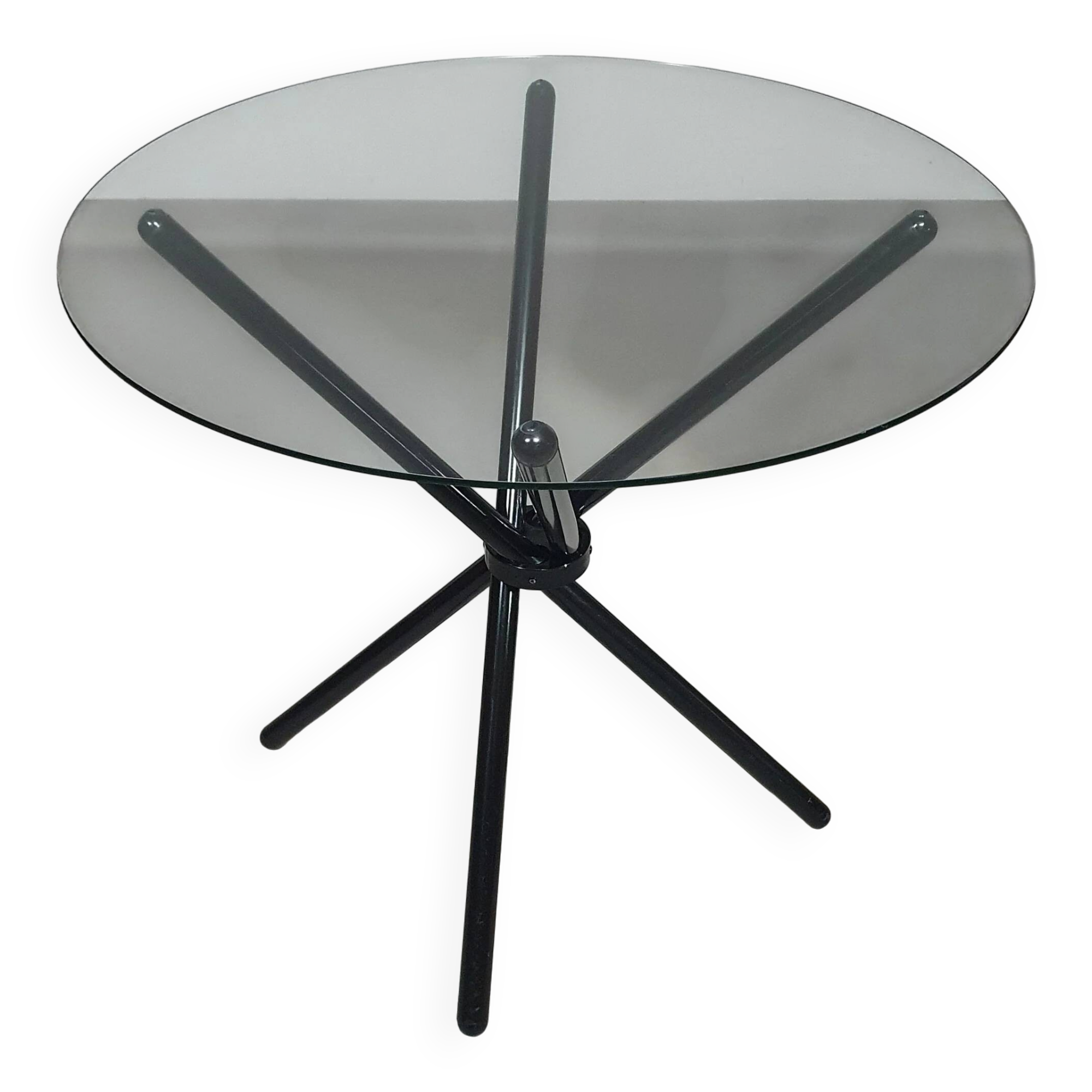 Italian folding table 80's aluminium frame