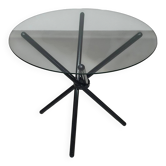 Italian folding table 80's aluminium frame