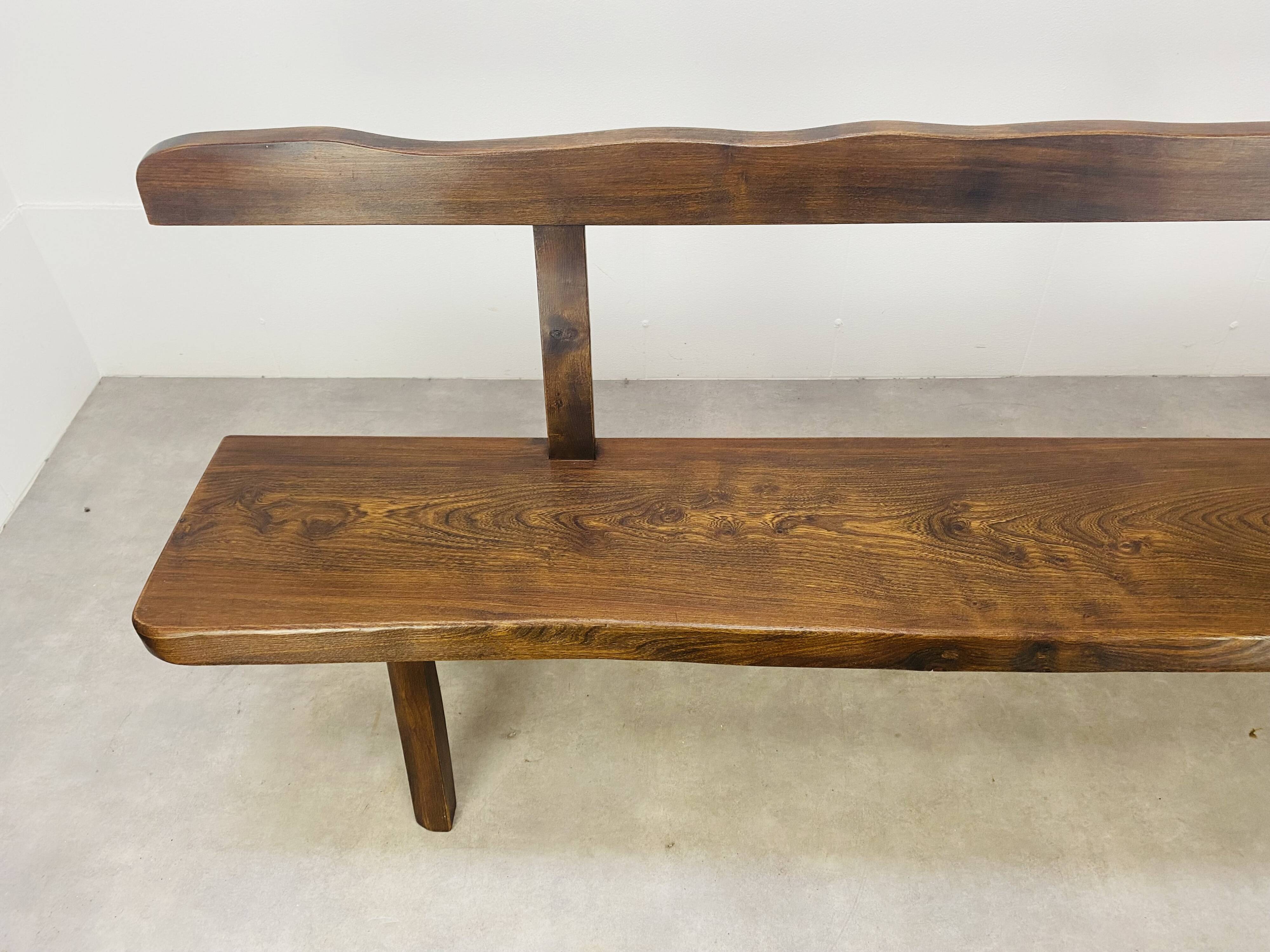 Brutalist elm bench by Aranjou