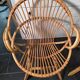 Pair of 1960s rattan armchairs