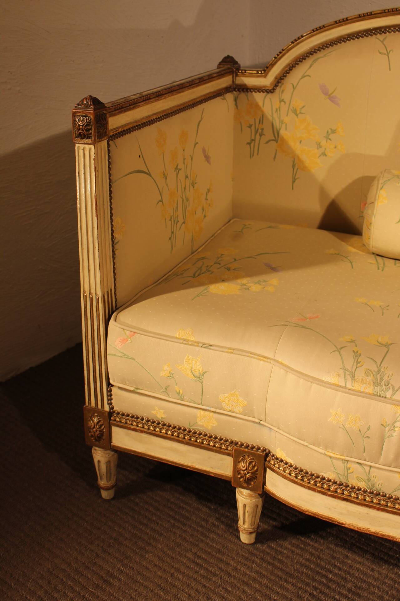 Louis XVI bergère sofa