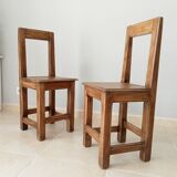 Antique chairs in solid walnut