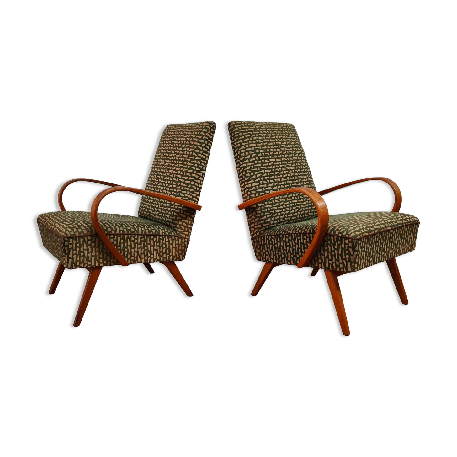 Paire de fauteuils 6952 par Jaroslav Smidek pour Ton