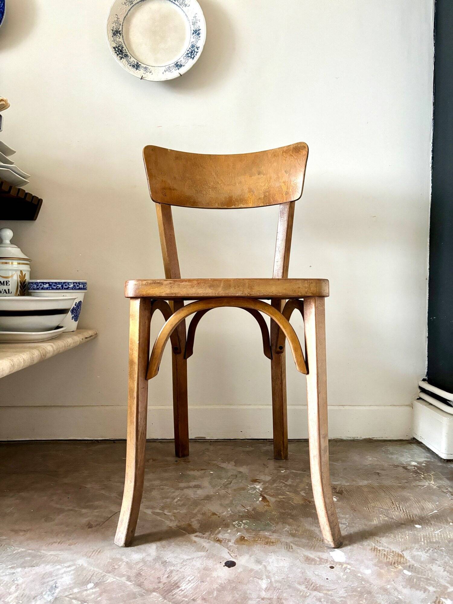 Baumann bistro chair in light beech