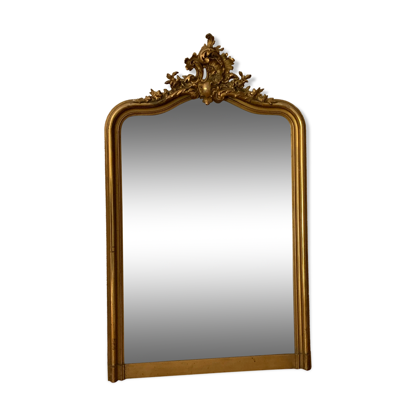 0ld mirror louis philippe gilded nineteenth century - 114x67cm