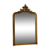 Miroir ancien Louis Philippe doré XIX eme - 114x67cm
