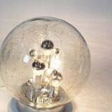 Stunning Mid-Century Modern Ice Glass Table Lamps by Doria Leuchten, Germany 1960’s