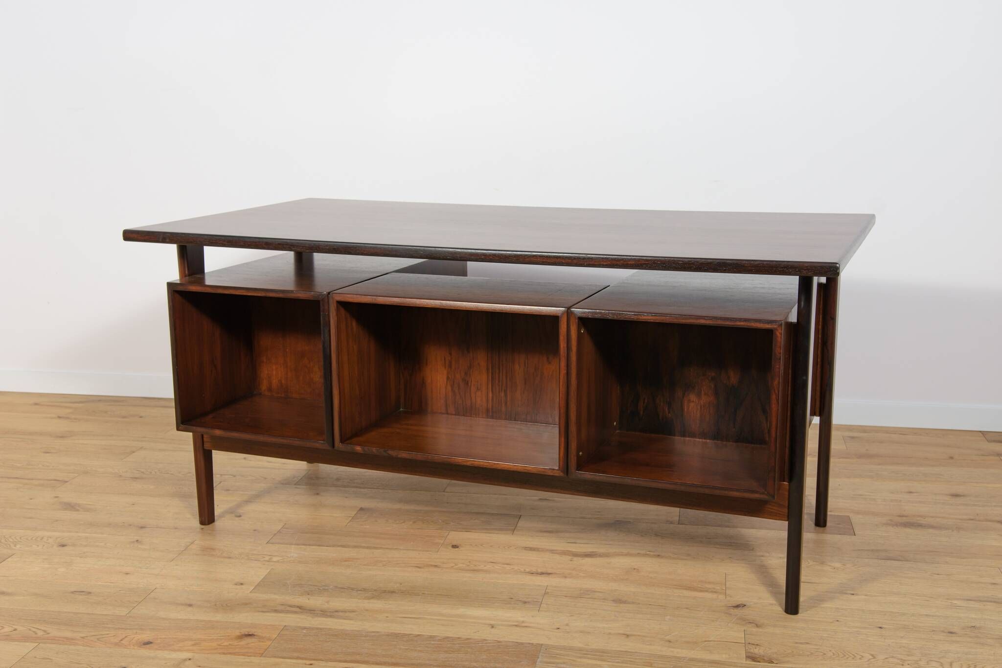 Mid-Century Freestanding Rosewood Desk by Kai Kristiansen for Feldballes Møbelfabrik, 1960s