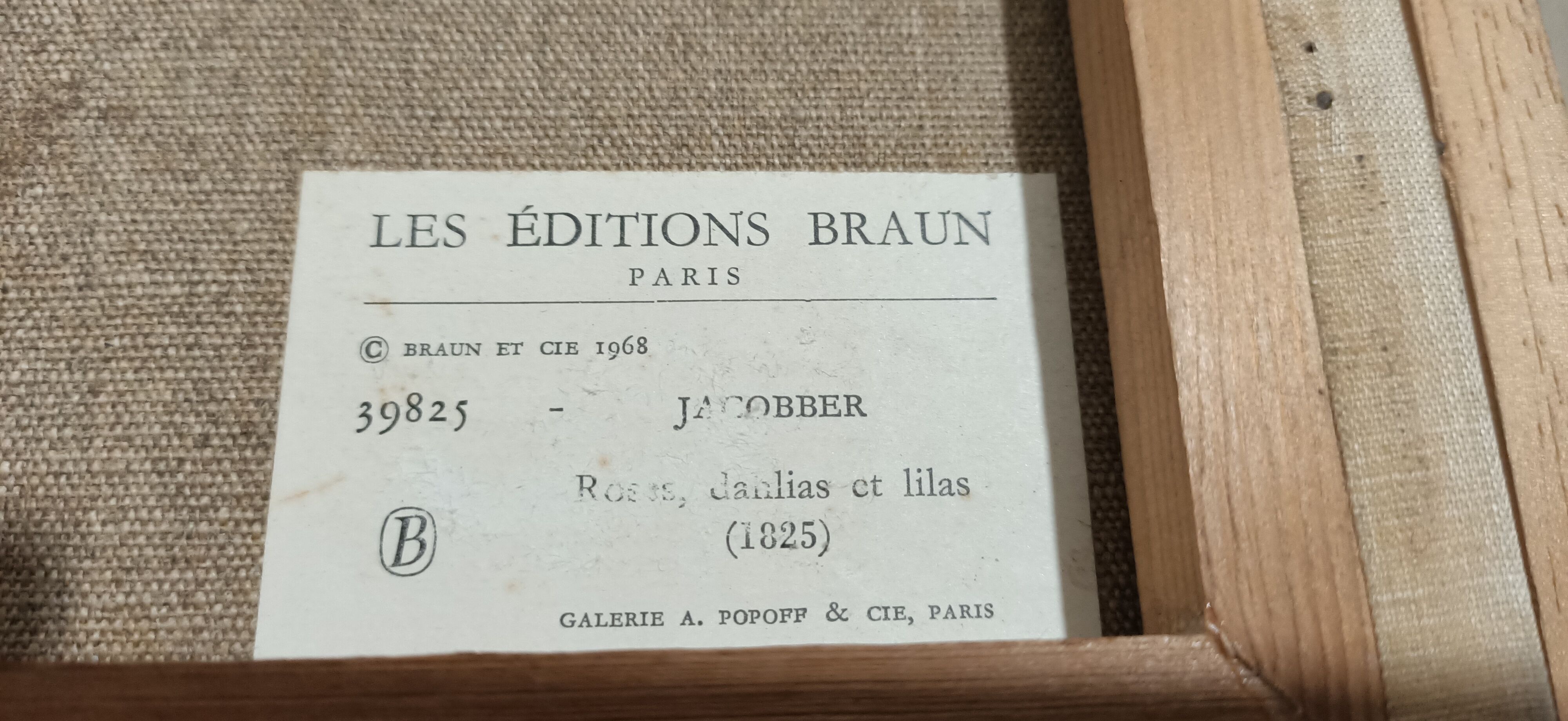 Table bouquet of flowers edition Braun