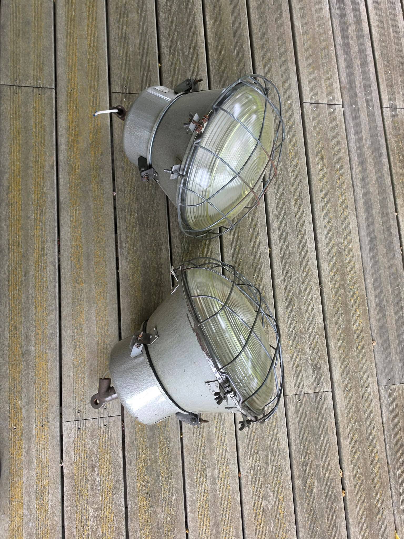 2 industrial lamps 1969