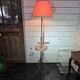 Napoleon III floor lamp in bronze and brass