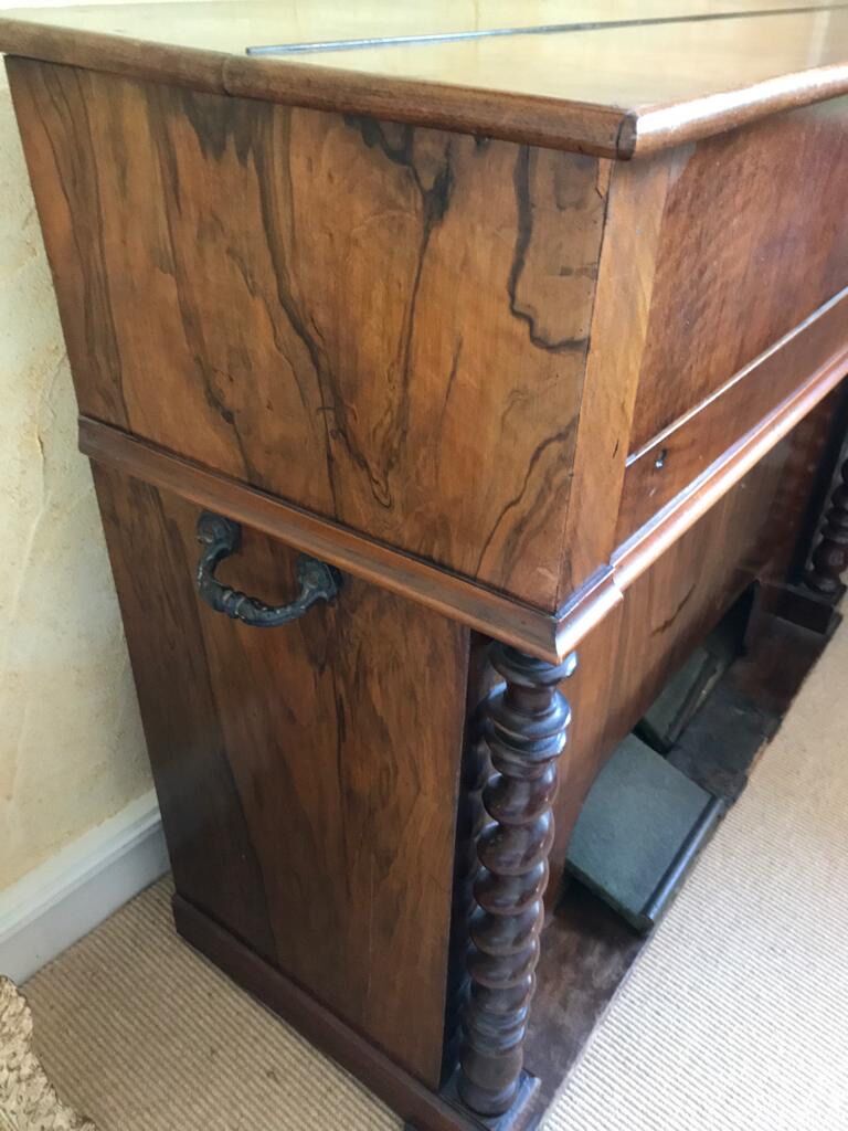 Old English harmonium mahogany bellows, nineteenth