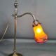 Table lamp tulip glass Muller Frères, adjustable gooseneck 56 cm SB