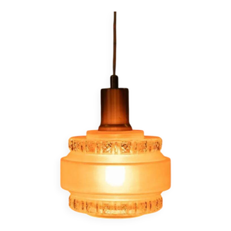 Vintage glass pendant from the 60s, Scandinavian glass pendant.