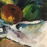 Tableau peinture ancienne nature morte XXe