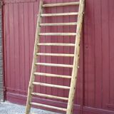 Old vintage wooden animal barrier, wall espalier, plant holder
