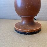 Small table lamp in old turned wood