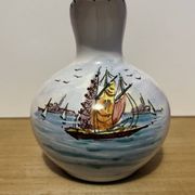 Pichet céramique Guerrieri Murano peint main Italie 1950s
