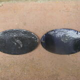 Enamelled plates "'Man-Woman'