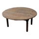 Round low folding table