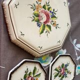 Vintage trivia and 2 assorted bottle coasters