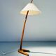 Vintage teak Dornstab floor lamp by J.T. Kalmar & A. Pöll, Austria, 1947