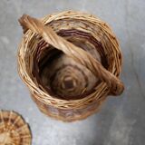 Vintage wicker and rattan basket