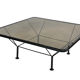 80s metal coffee table and minimalist design glass
