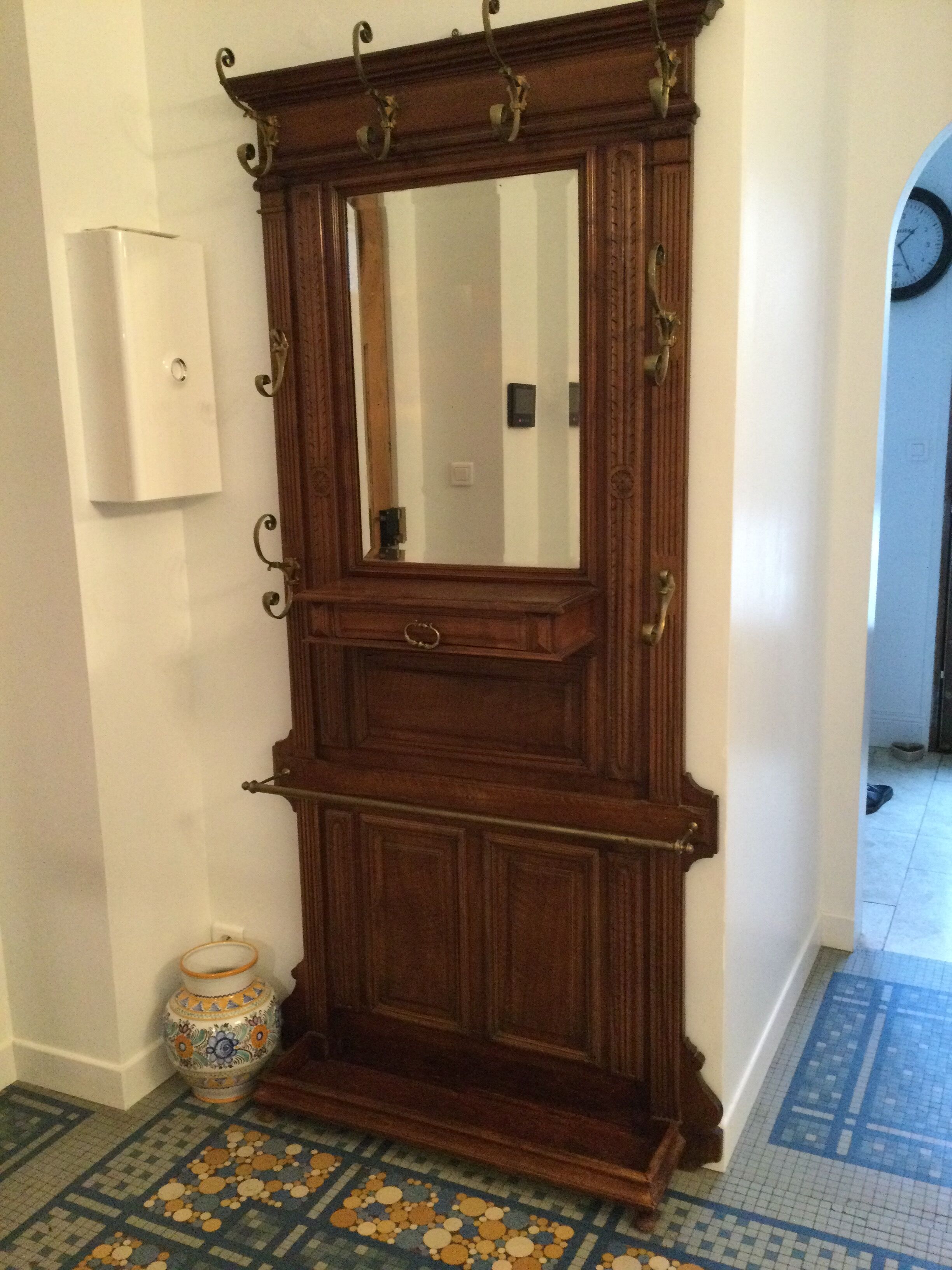 Old coat rack, cloakroom