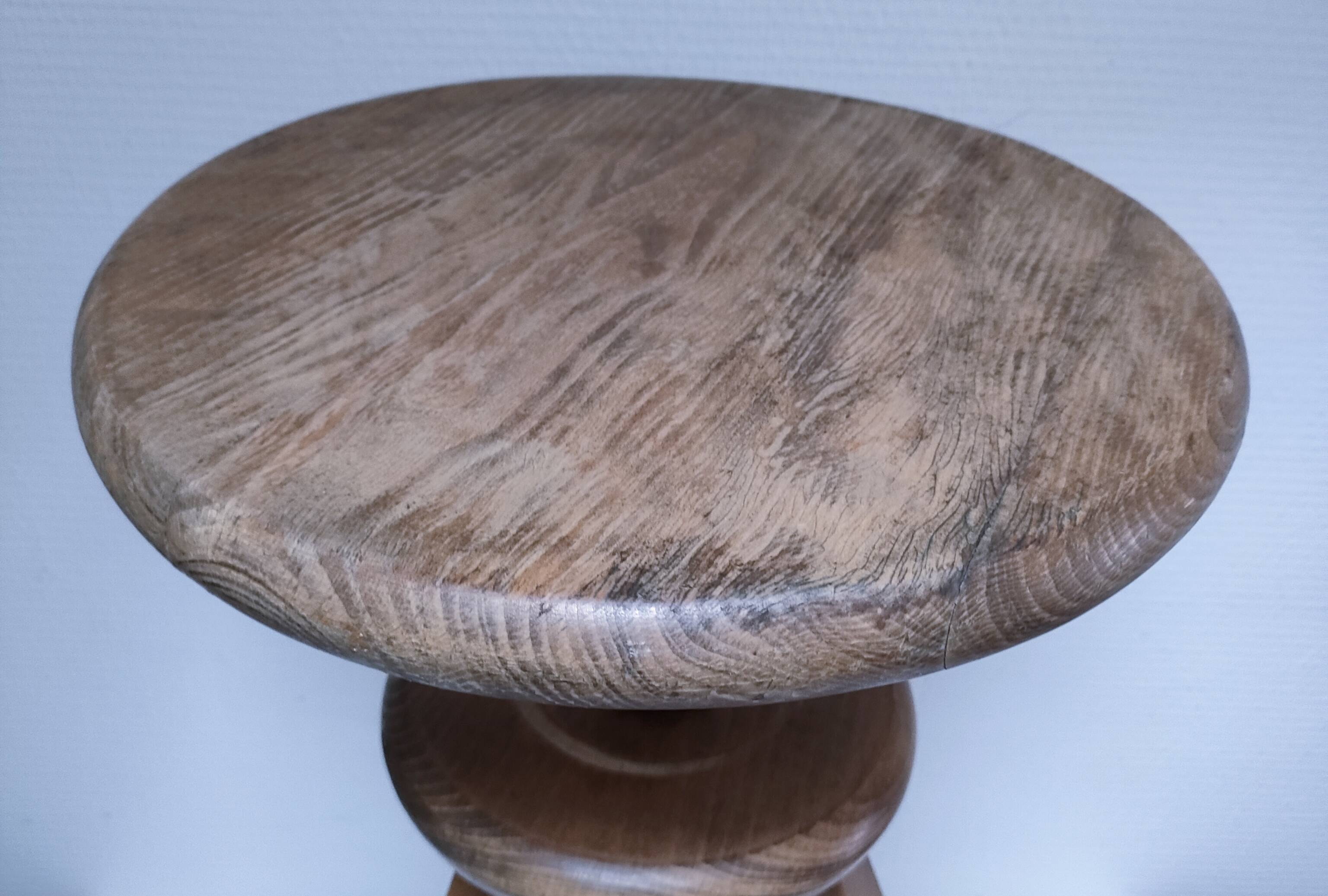 oak workshop patina stool