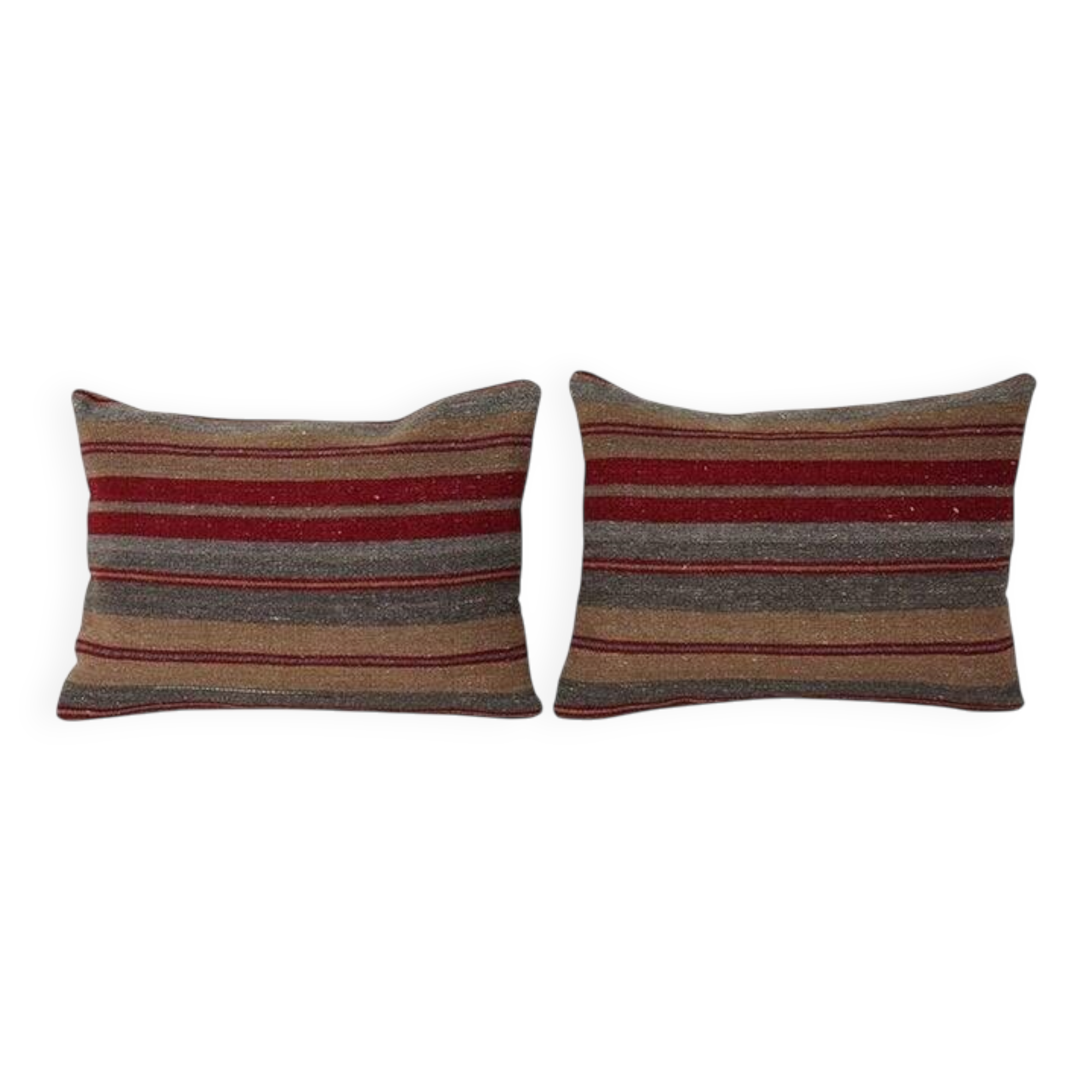 Set of 2 vintage kilim cushion covers 46x61 cm
